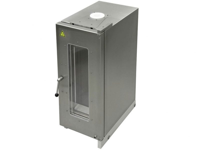 Temperature environmental chamber for tensile tester.